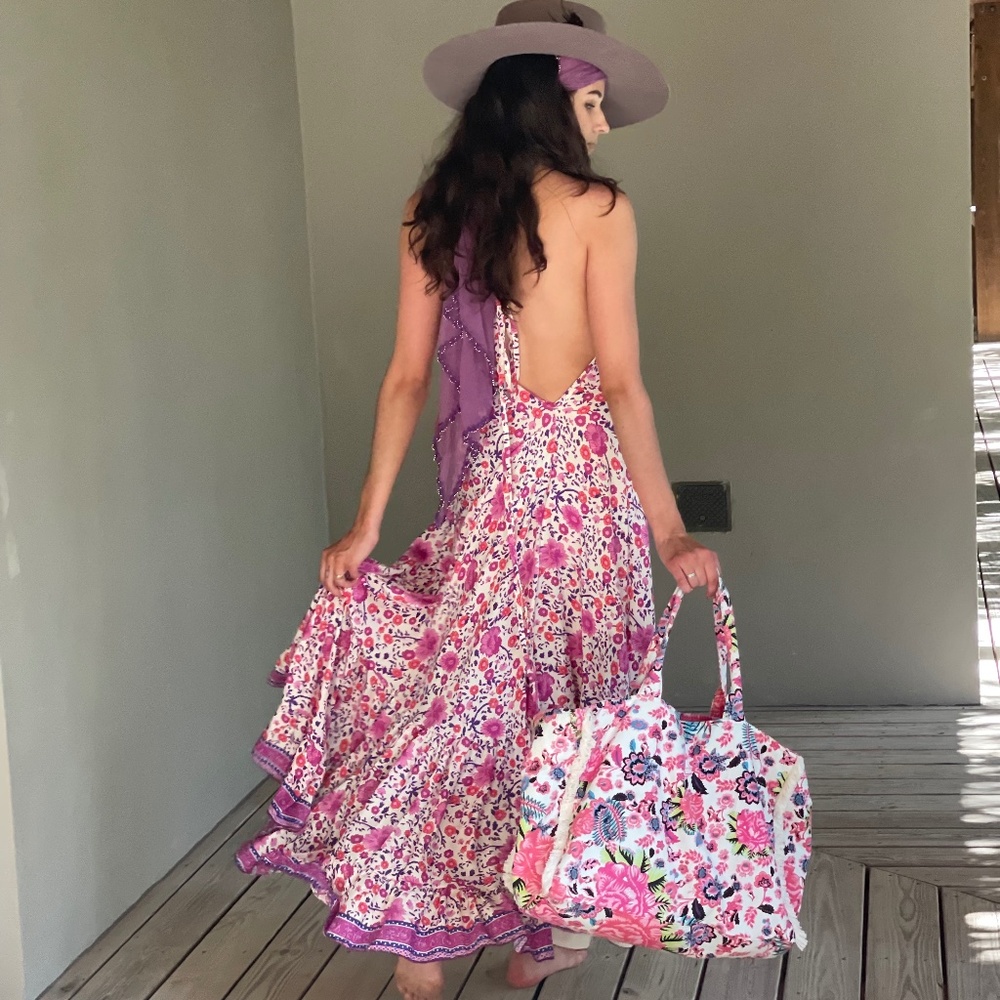 Boho Rose Tote - Picture 2 of 4